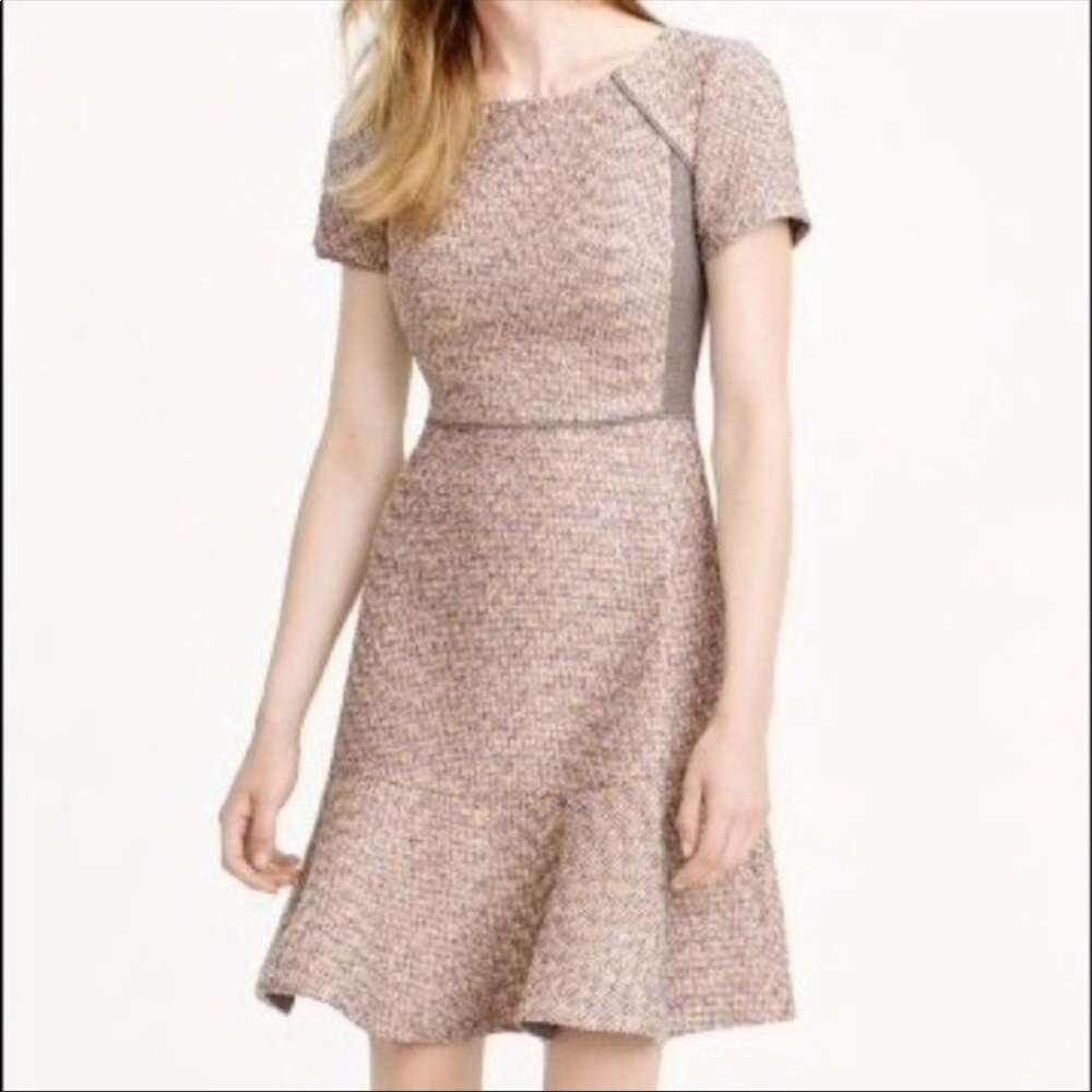 J Crew Metallic Tweed Dress